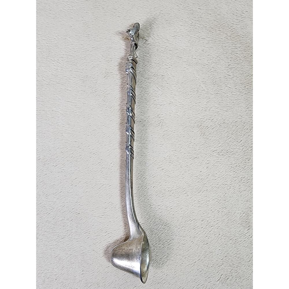 Godinger Candle Snuffer Angel Playing Violin 10" Silver Art Holiday 80's Vintage